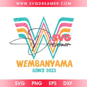 San Antonio Basketball Since 2023 SVG PNG, Retro Wembanyama Basketball SVG PNG, What A Wemby San Antonio Spurs Fiesta SVG PNG