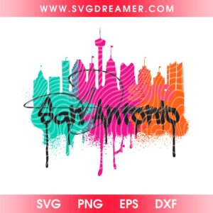 San Antonio Fiesta Squad SVG PNG, Spurs Fiesta Colors PNG SVG