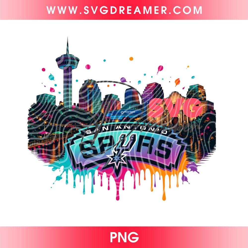 San Antonio Neon City Skyline PNG, Spurs Team NBA Basketball 2026 PNG, Wemby Spurs PNG 2 San Antonio Neon City Skyline PNG, Spurs Team NBA Basketball 2026 PNG, Wemby Spurs PNG