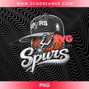 San Antonio Spurs Hat PNG, Spurs Basketball Logo PNG Design 2