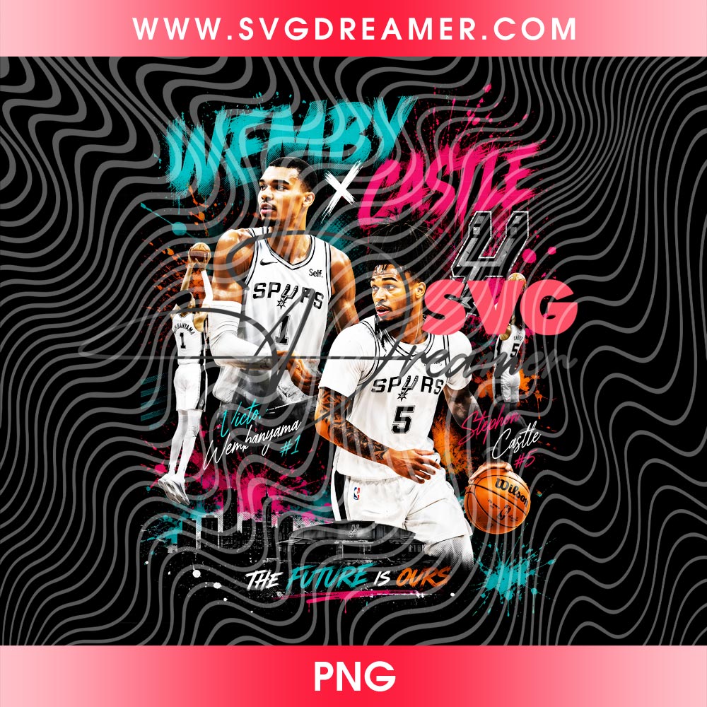 San Antonio Spurs Wemby And Castle PNG, Spurs Inspired The Alien PNG Design, Wemby Castle Basketball Fan Digital 2 San Antonio Spurs Wemby And Castle PNG, Spurs Inspired The Alien PNG Design, Wemby Castle Basketball Fan Digital