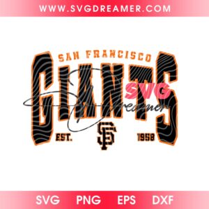 San Francisco Giants Logo EST 1958 SVG PNG EPS DXF