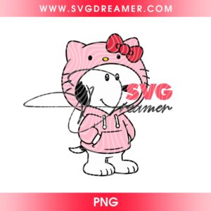 Snoopy X Hello Kitty PNG, Sanrio Hello Kitty Peanuts Snoopy Dog PNG