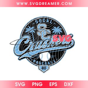 Socal Crushers Baseball Logo SVG PNG