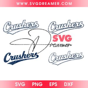 Socal Crushers Baseball Logo SVG PNG