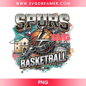 Spurs Basketball Team Design PNG, San Antonio Spurs Sublimation Design, Go Spurs Go PNG Digital Download