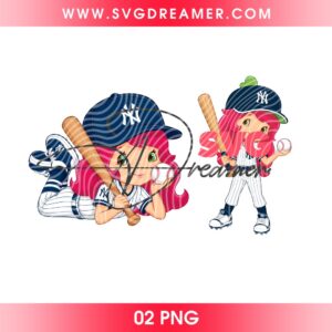 Strawberry Shortcake New York Yankees Baseball PNG