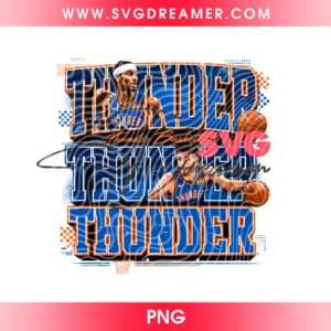 Thunder Basketball Players PNG, Chet Holmgren PNG, OKC Thunder Logo PNG
