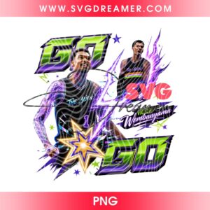 Victor Wembanyama Basketball Spurs PNG, San Antonio Spurs 2026 PNG, Go Spurs Go Design PNG
