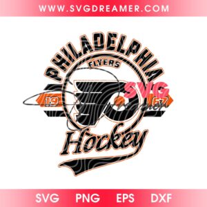 Vintage Philadelphia Flyers Hockey EST 1967 SVG PNG