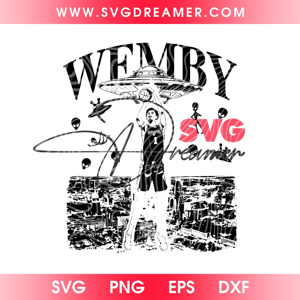 Vintage Victor Wembanyama San Antonio Basketball SVG PNG, Wemby The Alien Spurs SVG PNG 2 Vintage Victor Wembanyama San Antonio Basketball SVG PNG, Wemby The Alien Spurs SVG PNG