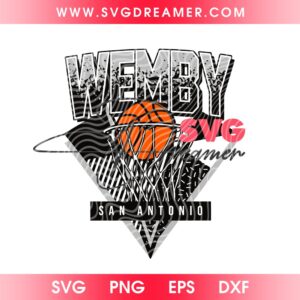 Wemby San Antonio SVG PNG, Victor Wembanyama Basketball San Antonio Spurs SVG PNG