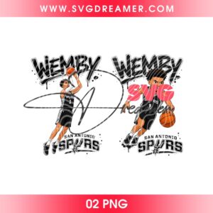 Wemby San Antonio Spurs PNG, Victor Wembanyama Basketball Spurs 2026 PNG
