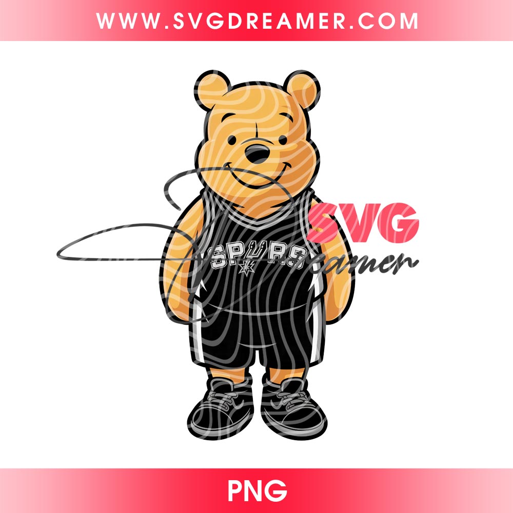Winnie The Pooh San Antonio Spurs PNG, Disney Pooh Bear Spurs Basketball PNG 2 Winnie The Pooh San Antonio Spurs PNG, Disney Pooh Bear Spurs Basketball PNG
