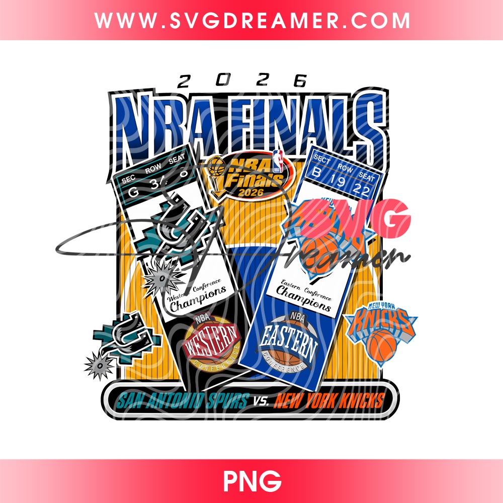 2026 NBA Finals Spurs vs Knicks Game Ticket PNG File, Western Eastern Conference Champions 2026 PNG Design, Retro NBA Game Ticket Graphic Shirt Design PNG 2 2026 NBA Finals Spurs vs Knicks Game Ticket PNG File, Western Eastern Conference Champions 2026 PNG Design, Retro NBA Game Ticket Graphic Shirt Design PNG