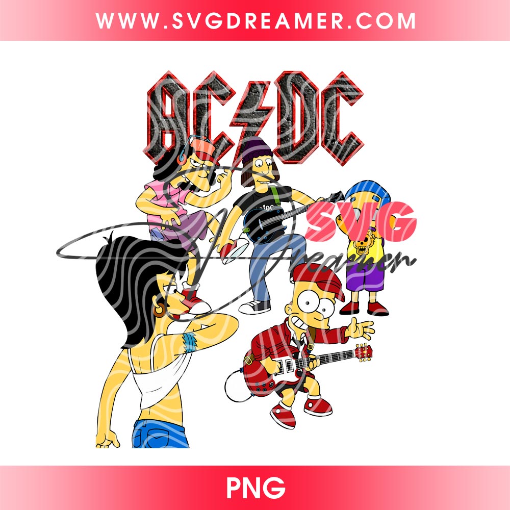 ACDC Rock Band The Simpson Movie Characters PNG 4 ACDC Rock Band The Simpson Movie Characters PNG