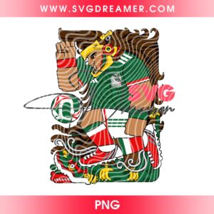 Aztec Player Mexico Soccer World Cup 2026 PNG File, Mexico Soccer PNG Design