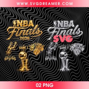 Best Seller NBA Finals 2026 Spurs VS Knicks Gold And Silver Color PNG, San Antonio Spurs Vs New York Knicks Design PNG