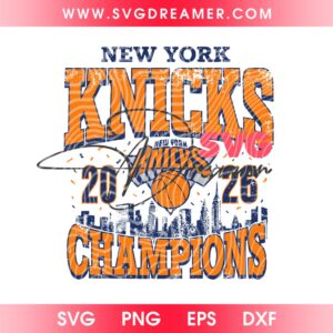 Best Seller Vintage New York Knicks 2026 Champions SVG PNG, NY Knicks 2026 NBA Finals SVG PNG Retro Design