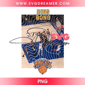 Bing Bong New York Knicks PNG, 2026 NBA Finals NY Knicks Champs PNG