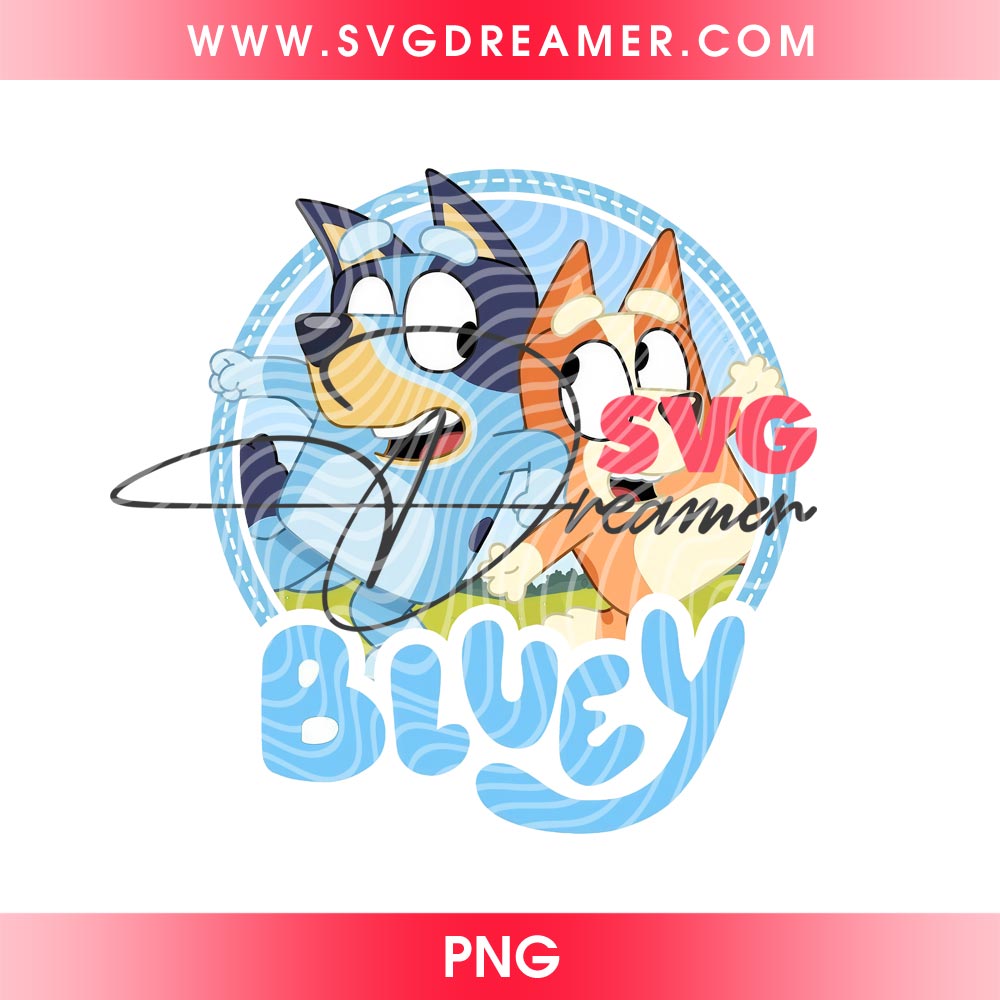 Bluey Dog PNG, Bluey And Bingo Cartoon PNG 2 Bluey Dog PNG, Bluey And Bingo Cartoon PNG