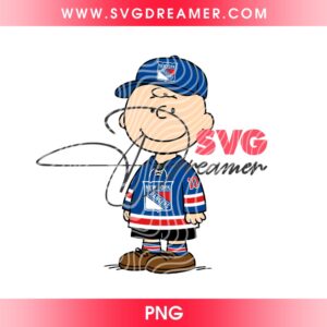 Charlie Brown New York Rangers Hockey PNG, NHL NY Rangers Hockey Peanuts Snoopy And Friends PNG