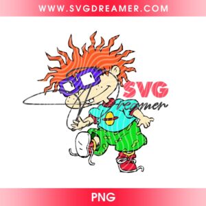 Chuckie Finster PNG, Cartoon Toddler Illustration