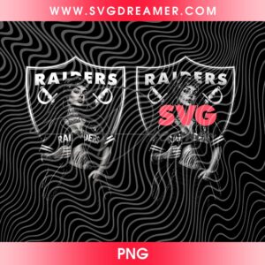 Custom Order Chicana Raiders PNG