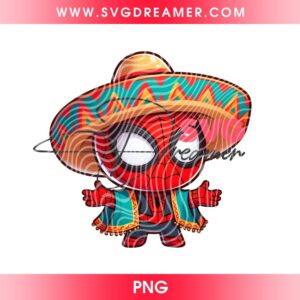 Cute Spiderman Cinco De Mayo Mexican PNG Spiderman Mexico Soccer PNG Bundle 2