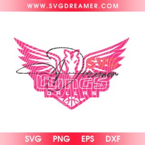 Dallas Wings Pink Logo SVG PNG