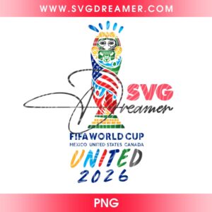 FIFA World Cup Mexico United States Canada PNG, World Cup Trophy Soccer 2026 Design PNG