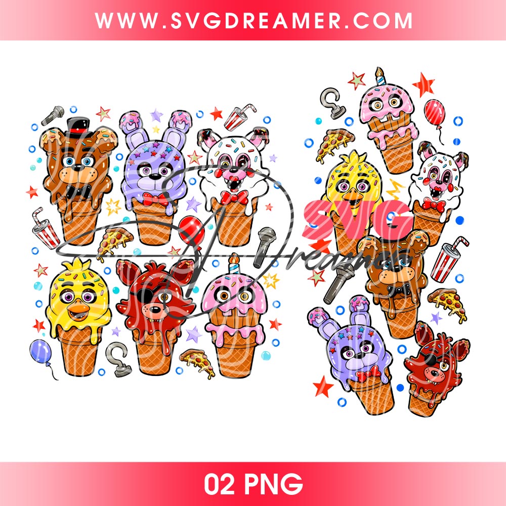 Freddy Fazbear Ice Cream Cone PNG, Five Nights at Freddys Popsicle PNG 2 Freddy Fazbear Ice Cream Cone PNG, Five Nights at Freddys Popsicle PNG