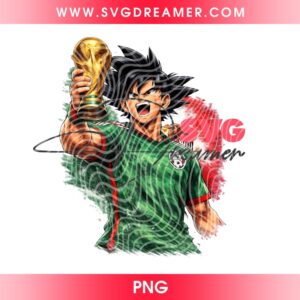 Goku Mexico Soccer FIFA World Cup 2026 PNG, Dragonball Mexico Soccer PNG