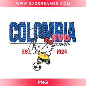 Hello Kitty Colombia Soccer PNG, Hello Kitty World Cup 2026 PNG