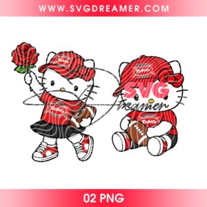 Hello Kitty Fan Rosemead Rebels Football PNG