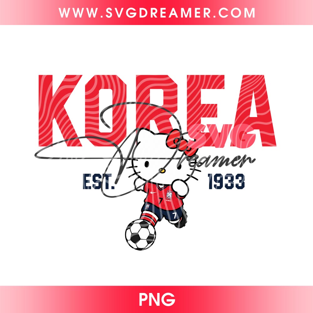 Hello Kitty Korea Soccer PNG, Hello Kitty World Cup 2026 PNG 2 Hello Kitty Korea Soccer PNG, Hello Kitty World Cup 2026 PNG