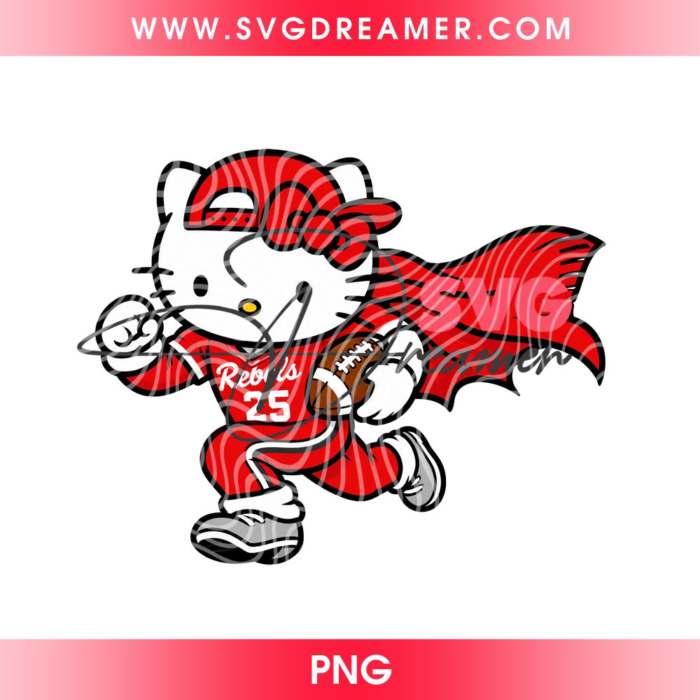 Hello Kitty X Mascot Rosemead Rebels PNG Design 2 Hello Kitty X Mascot Rosemead Rebels PNG Design