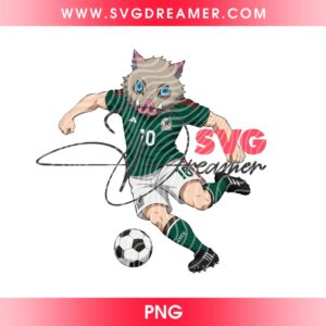 Bundle Demon Slayer Fan Mexico Soccer PNG, Anime Mexico World Cup 2026 PNG Bundle 12 Inosuke Hashibira Mexico Soccer PNG 2