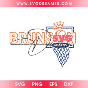 Jalen Brunson New York Knicks NBA 2026 SVG PNG, King Brunson Crown SVG PNG, Jalen Brunson 2026 NBA Finals Shirt Design SVG PNG