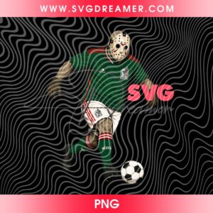 Jason Voorhees Mexico Soccer Player PNG, Horror Killer Mexico Soccer FIFA World Cup 2026 PNG
