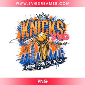 Knicks Bring Home The Gold PNG, New York Knicks NBA Champions 2026 PNG, Eastern Conference Knicks Champs PNG
