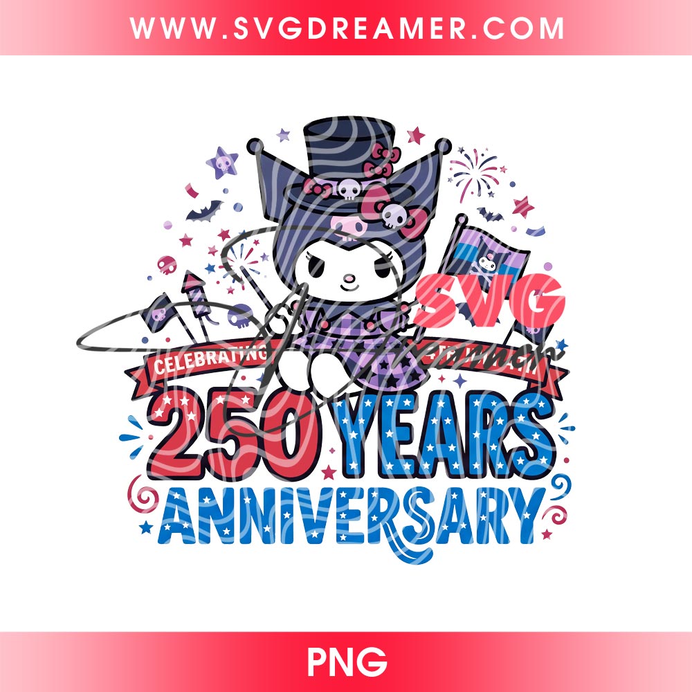 Kuromi Celebrating 4th of July PNG, Kuromi 250 Years Anniversary USA PNG 4 Kuromi Celebrating 4th of July PNG, Kuromi 250 Years Anniversary USA PNG