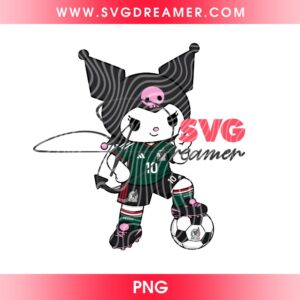 Kuromi Mexico Soccer 2026 PNG, FIFA World Cup 2026 Sanrio Cartoon Kuromi Mexico Jersey PNG