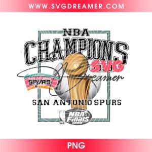 NBA Champions 1999 San Antonio Spurs NBA Finals PNG Shirt Design