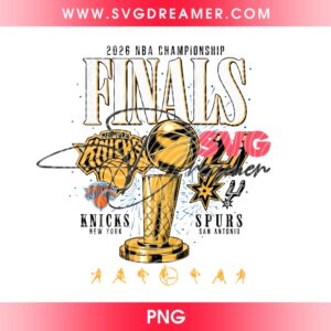 NBA Finals Champions 2026 Basketball Knicks Vs Spurs PNG, San Antonio Spurs Champions PNG, New York Knicks Champions PNG