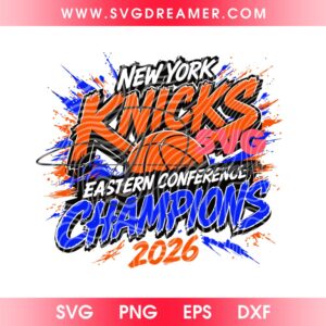 NY Knicks Eastern Conference Champions 2026 Design SVG PNG, 2026 NBA Finals Champs Graffiti SVG PNG Shirt Design