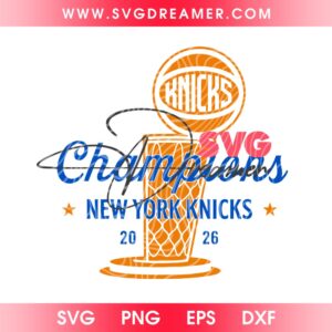 NY Knicks NBA Finals Champions 2026 SVG Design, New York Basketball Champs SVG PNG 2