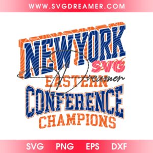 New York Knicks 2026 Eastern Conference PNG SVG, NY Knicks NBA Finals Champions PNG SVG Design