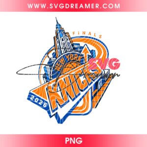 New York Knicks Finals 2026 PNG Design, Knicks Basketball Logo PNG File, New York Knicks Championship PNG