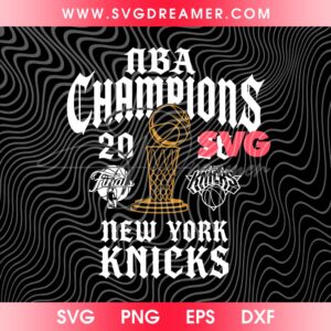 New York Knicks NBA Champions 2026 SVG PNG 3